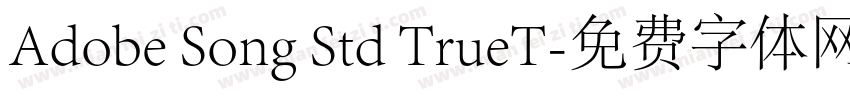 Adobe Song Std TrueT字体转换